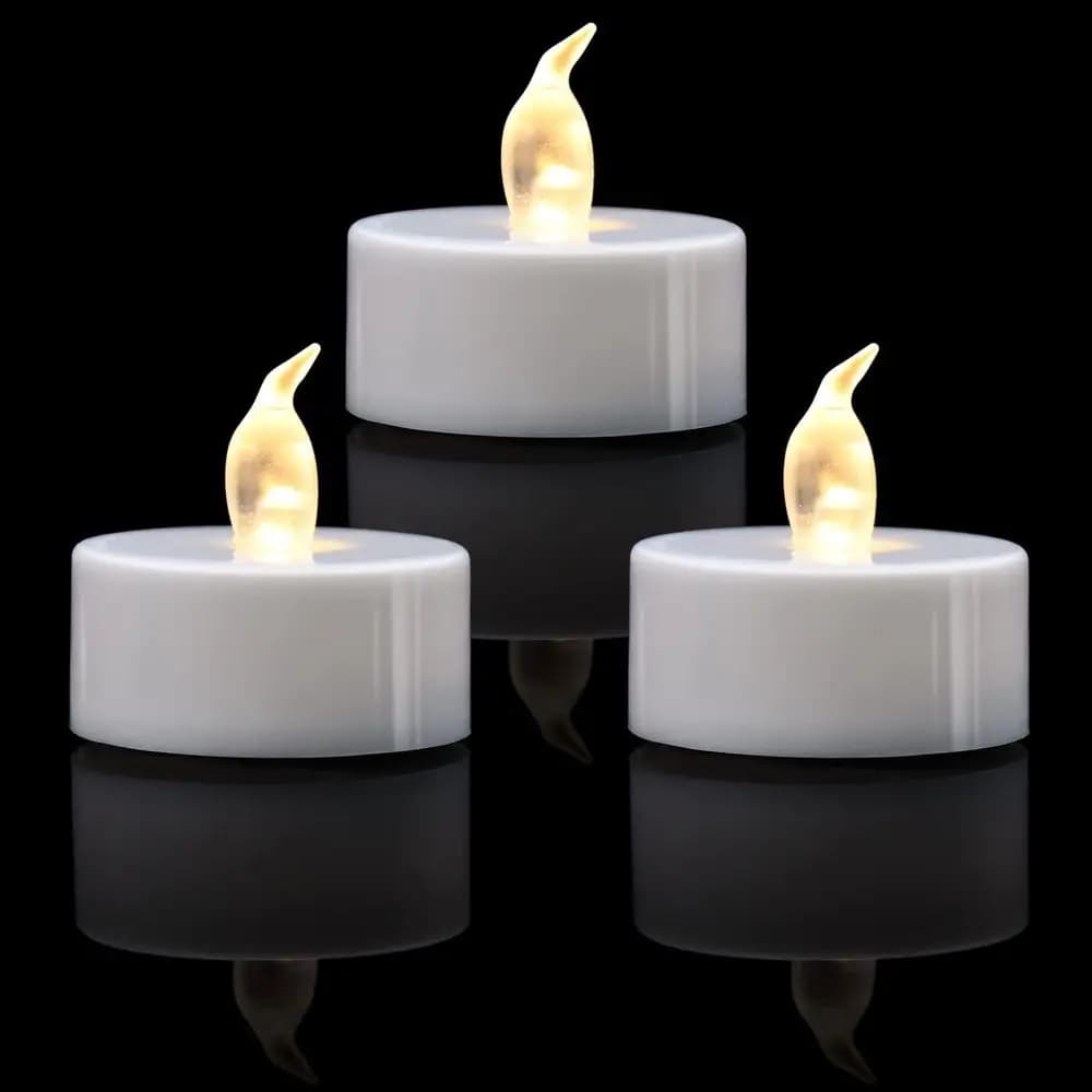 Confezione da 50 luci LED a batteria a luce bianca calda a lunga durata, per uso decorativo