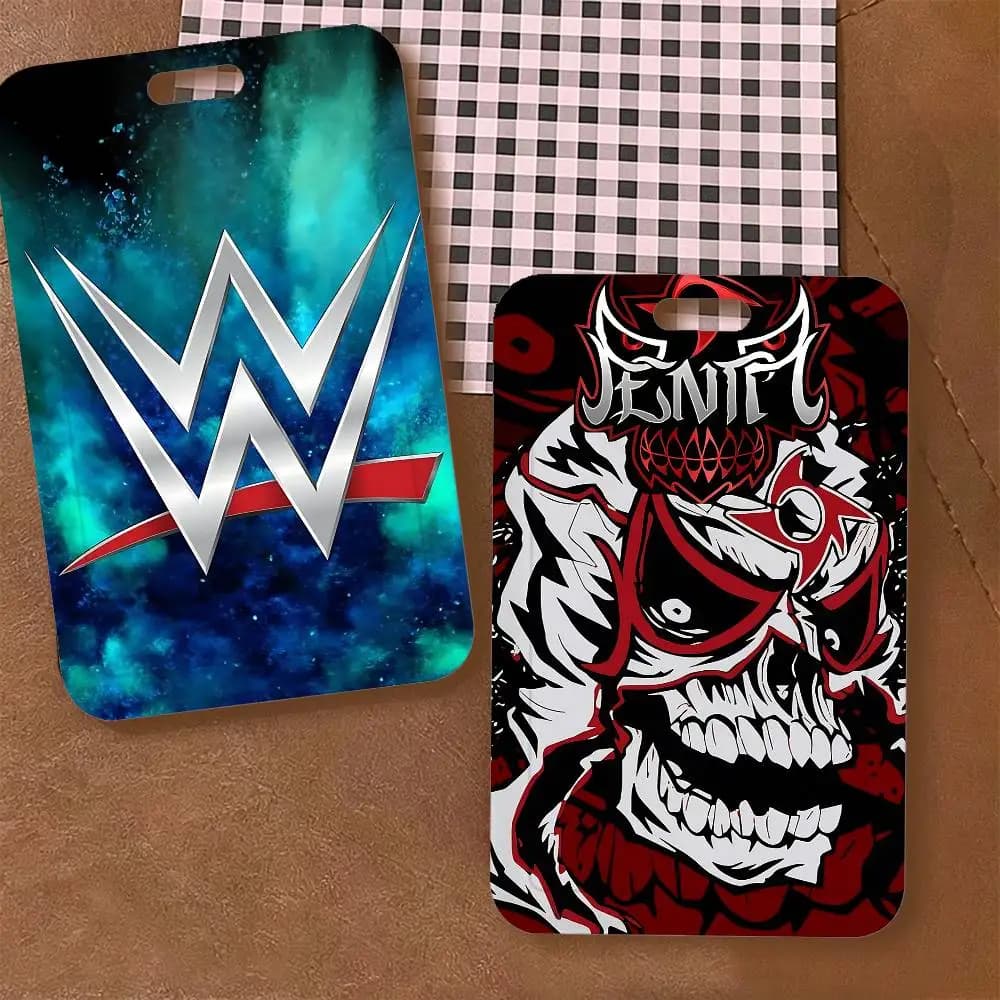 Porta Badge W-WWE con Cordino, Porta Carte di Credito per Bambini, Porta Tessere con Laccetto da Collo, Regalo per Documenti e Credenziali