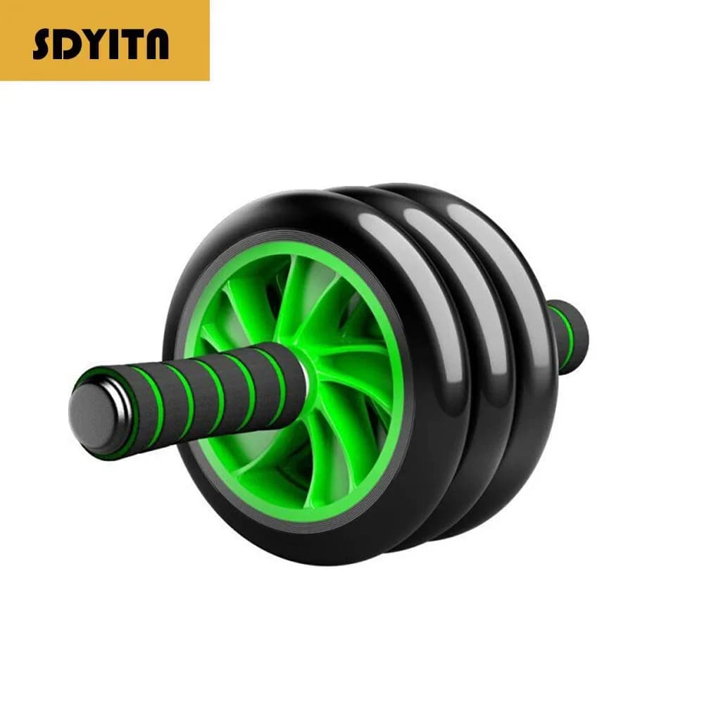 Portable Ab Roller with Double Wheels for Abdominal Training, Abdominal Exercise Equipment for Men and Women, Silent Wheels