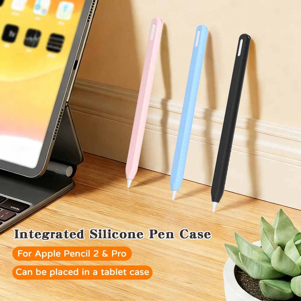 Protective Stylus Case For Apple Pencil 2 1 Gen Stylus Pen Case Soft Silicone Cover for Pencil Pro 1st 2nd Generation Sleeve