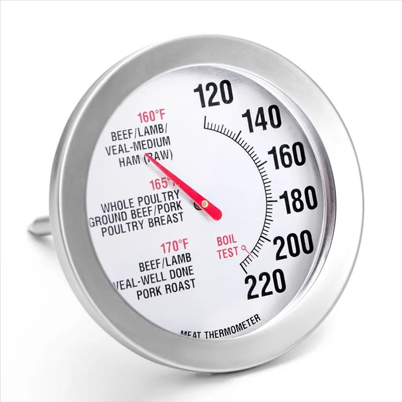 【Shop-Now】 Termometro per alimenti per carne in acciaio inossidabile per cucinare, sonda di temperatura per cuocere al forno, caramelle, olio, bistecche, tacchino