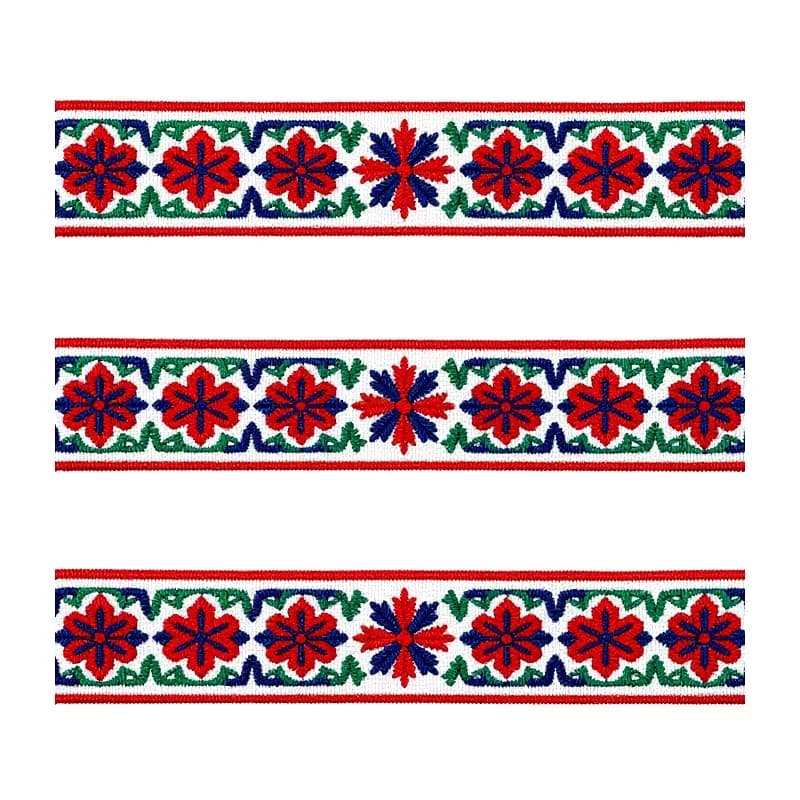 Folk Embroidery Heat Transfer Vinyl HTV Iron On Patch DIY Clothing Decal Craft Transfer Film for T-Shirt and Bags and Hoodies