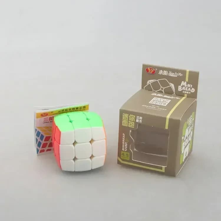 [Picube] YJ Mini Portachiavi Pane 3.5CM 4.5CM Mini 3x3 Cubo di Pane Colorato Giocattolo Educativo YongJun