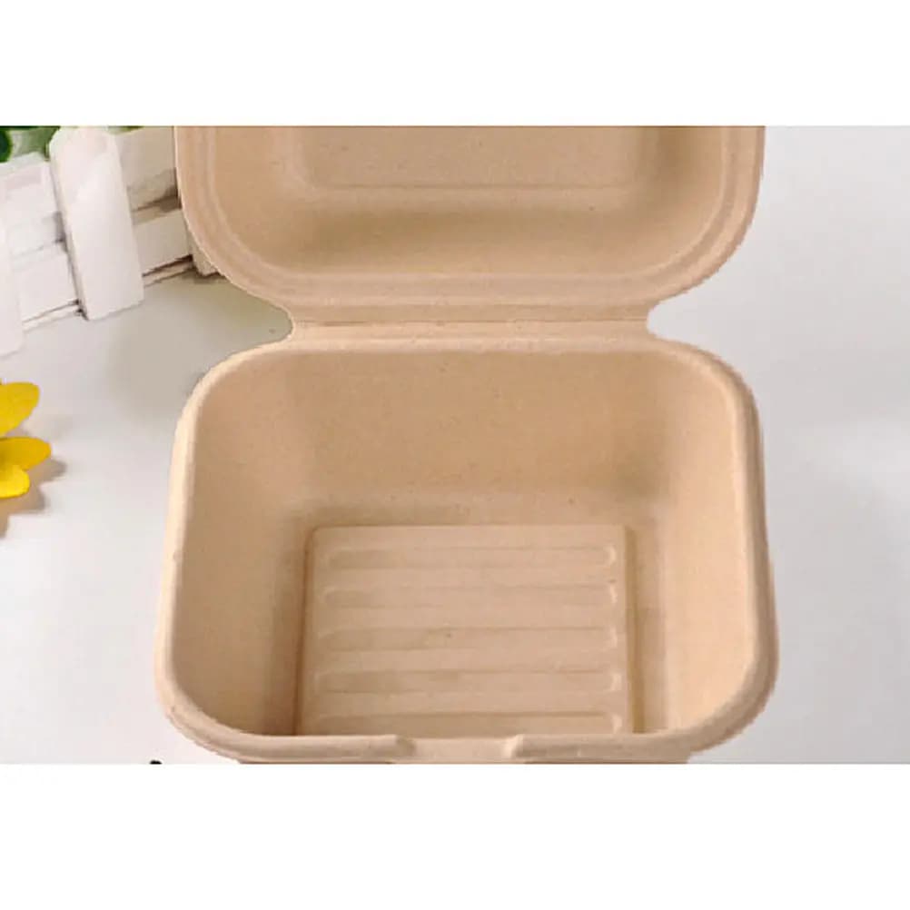 25Pcs Eco-Friendly Paper Meal Prep Containers Leakproof Lids Disposable Food Storage Boxes for Hot Cold Dishes