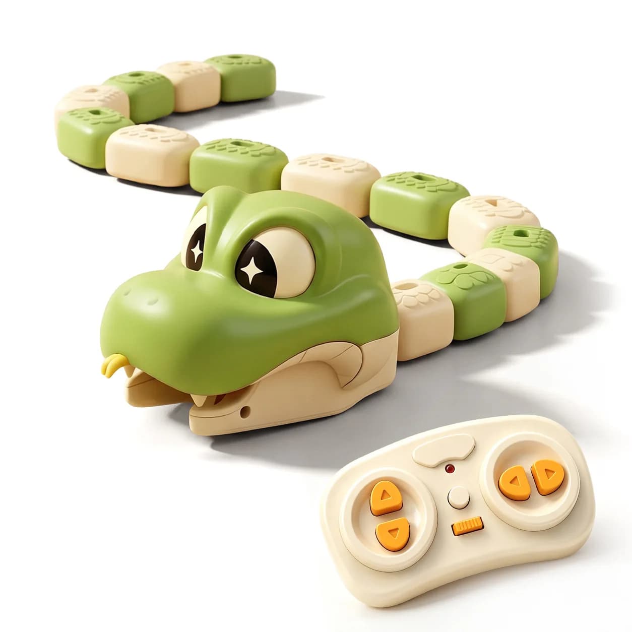 RC Cars Toy Magnetic Snake Vehicle Remote Control Bean Chasing Snake Toy Interactive Educational Toy for Kids Christmas Gift