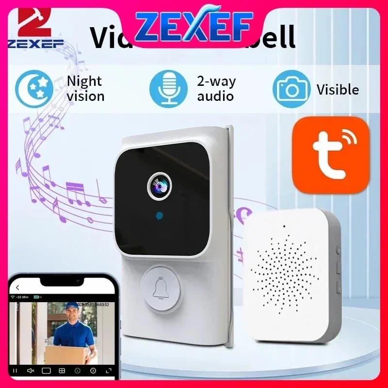 Campanello di allarme per recinzione elettrica domestica Articoli Wi-Fi Fors Carillon per porta Box Trasformatore per telecamera wireless Batterie per campanello video domestico
