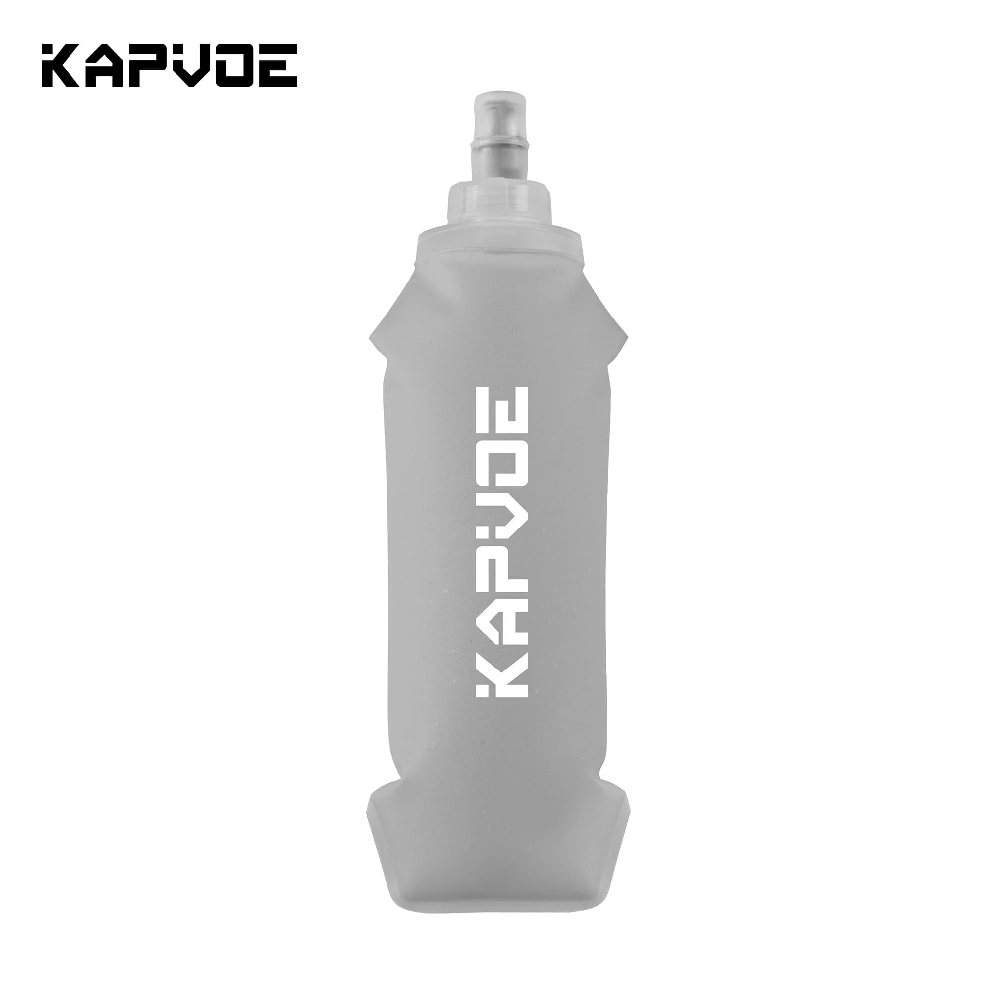 Trolley Morbida Foldable Kapvoe in TPU Without BPA, Portable Bottle for Open Sports, Hiking, Camping, Running