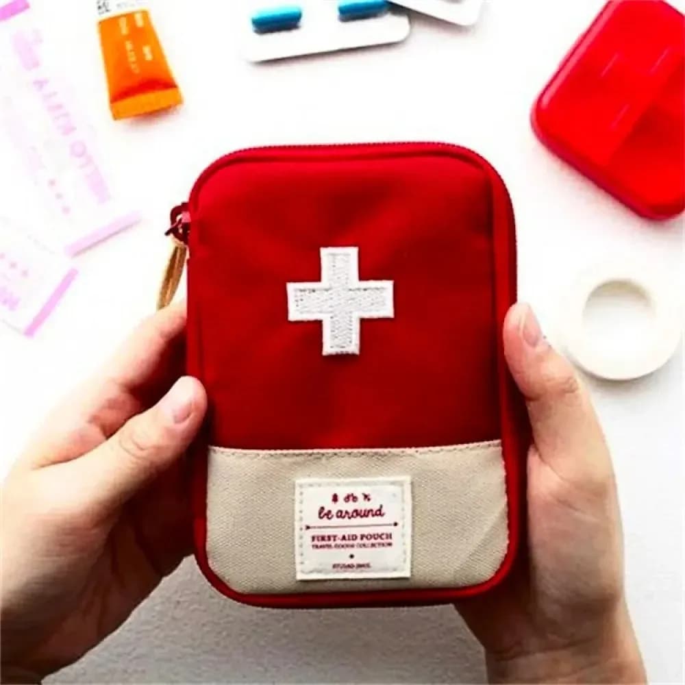 1PC Travel Home Portable First Aid Kit Portable Small Medicine Bag Small Storage Bag Medical First Aid Kit Emergency Kit