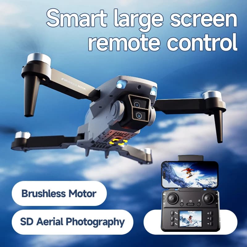 Mini Drone con doppia fotocamera Droni telecomandati 2.4G Fotografia aerea Posizionamento del flusso ottico Quadricotteri UAV pieghevoli RC
