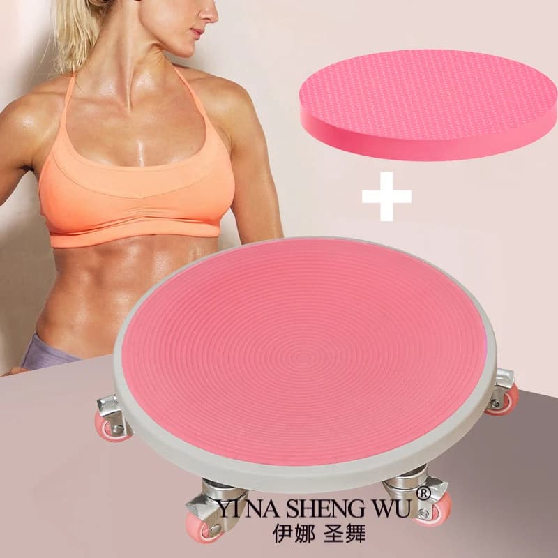 6 Caster Ab Roller, Ab Exercise Equipment with Knee Pads, Ab Roller Wheel for Core Exercise Thickened Silent abs disc thickened