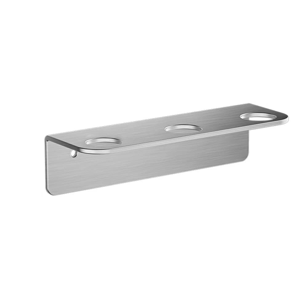 1pc Dispenser Bottle Holder Wall Mounted Stainless Steel Bathroom Soap Dispenser Bottle Holder Storage Rack