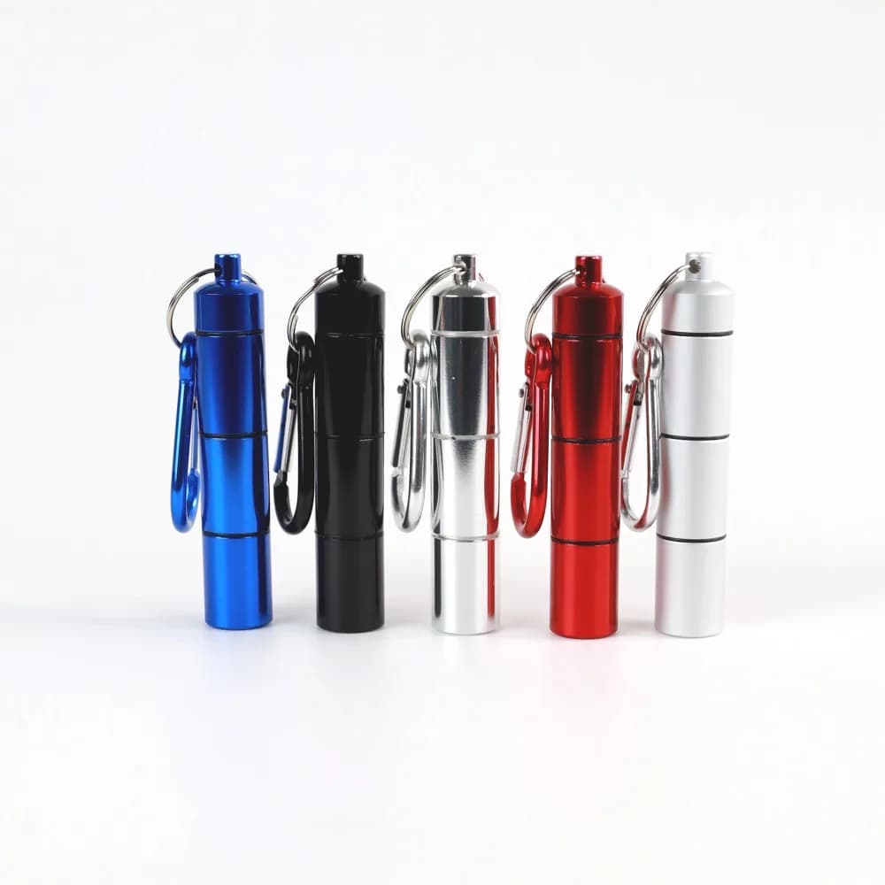 New Hot 3 Grills Portable Premuim Aluminium Waterproof Pill Storage Box Organizer Case Container Tablet for Vitamin Oils Medicine