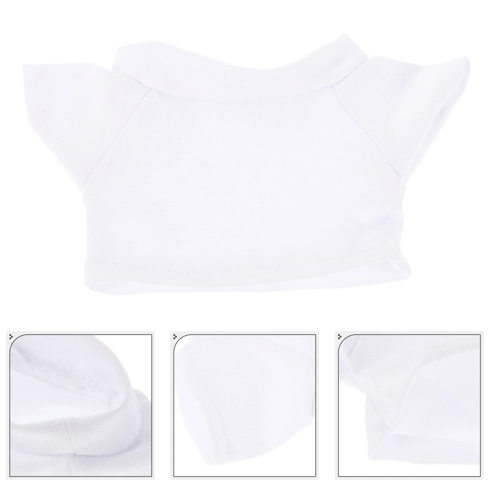 6 pezzi T-shirt con orso Accessorio per abbigliamento per animali di peluche Set di vestiti riutilizzabili per roba di animali di peluche Indumento indossabile