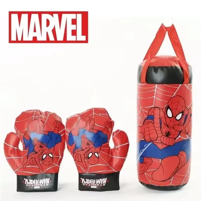 Marvel The Avengers Spiderman Peripheral Movies Creative cartoon Mini boxing bag Boxing gloves Toy for kids Party gift