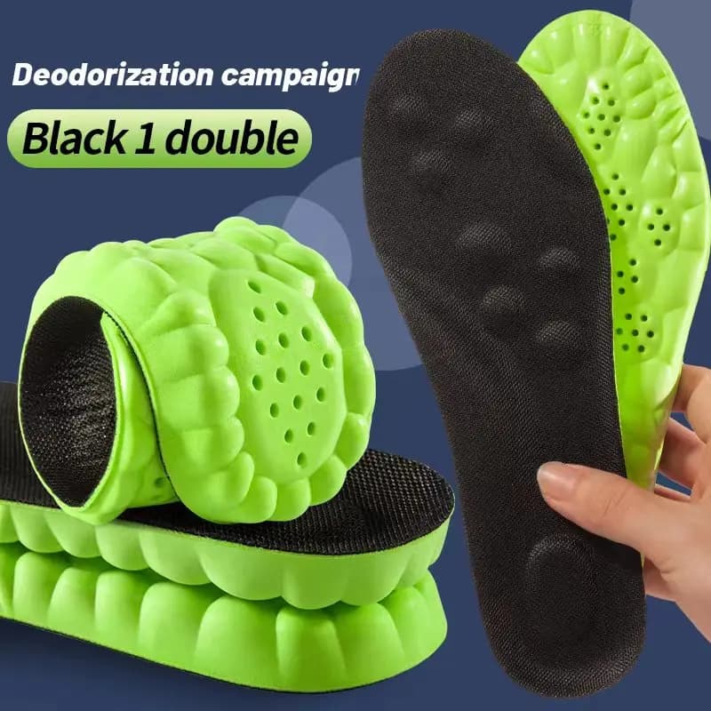 4D Sports Sock Shoes Super Soft Foot Sole Shoe Absorption Baskets Shoe Sole Support for bow Plantar Inserts Orthopaedic