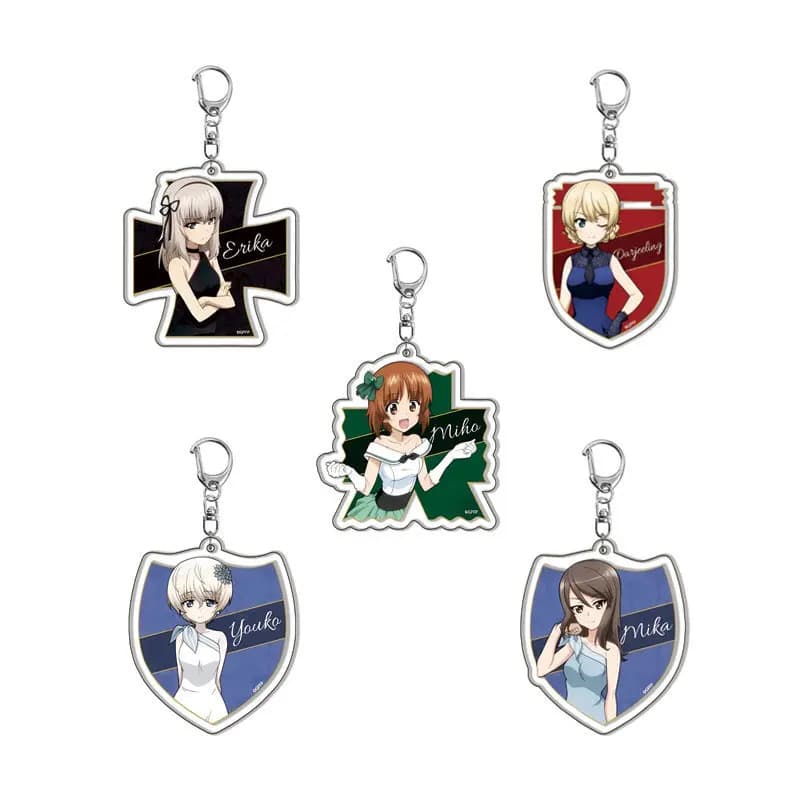 Portachiavi in acrilico Girls und Panzer Mio Shishido, ciondolo per borsa, regalo per ragazze, portachiavi, simpatico souvenir, regalo per amiche, creativo