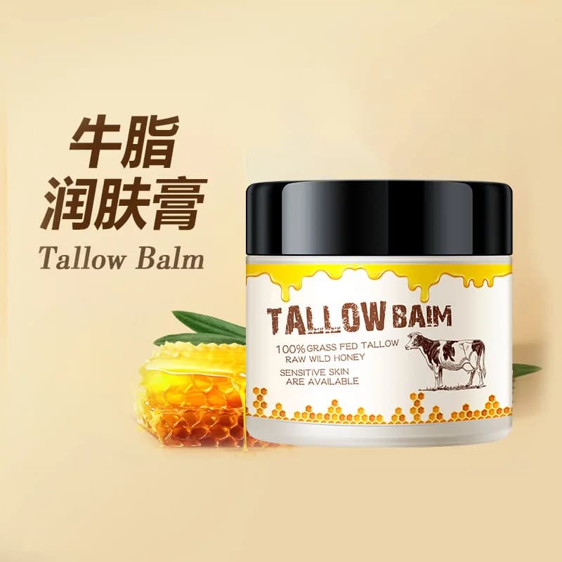 Hydrating Cream with Honey and Bee Cera with Beef Sebum for Skin Care