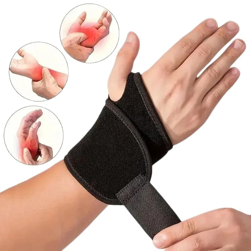 1pc Sport Tutore da polso regolabile Polsino per pollice Sottile e traspirante Fitness Adatto per la mano destra sinistra per adulti Formato libero