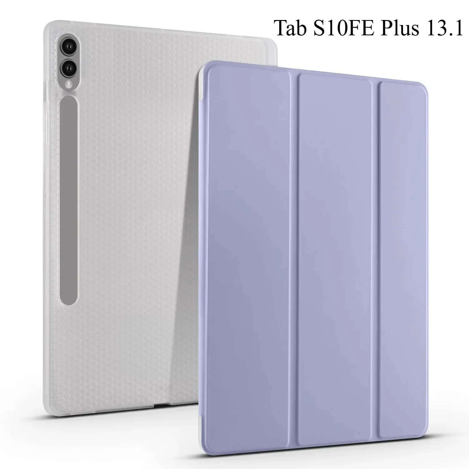 Custodia tablet Samsung per Samsung Galaxy Tab S10 FE Plus 13,1'' 2025 S10 + 12,4 pollici opaca trasparente con sospensione automatica con portapenne S
