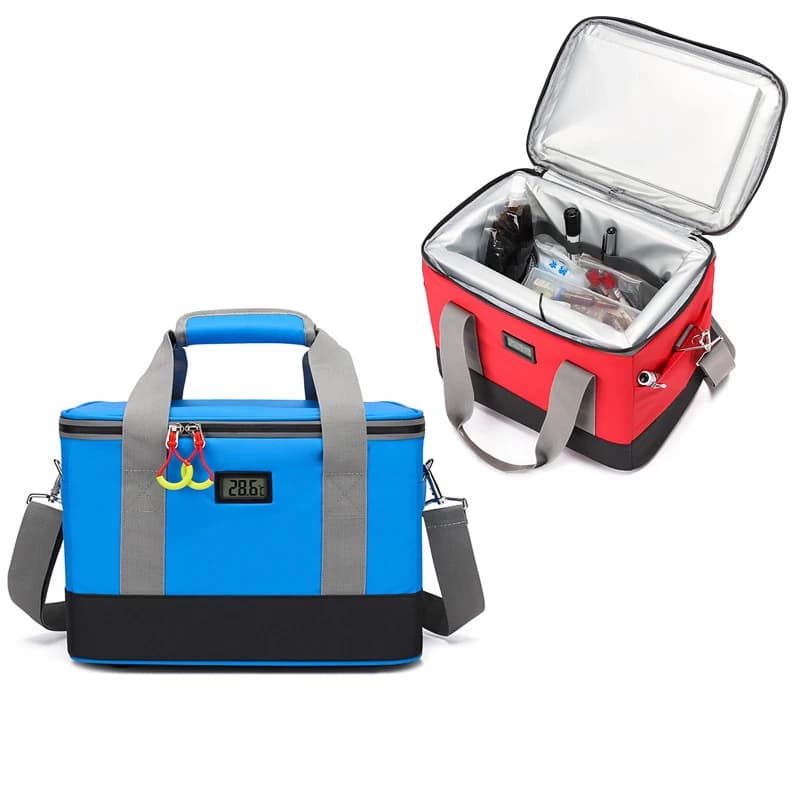 Temp Display Insulated Cooling Bag Insulin Cooler Bag for Preservation Transportation Medicine Blood Vaccines Biological