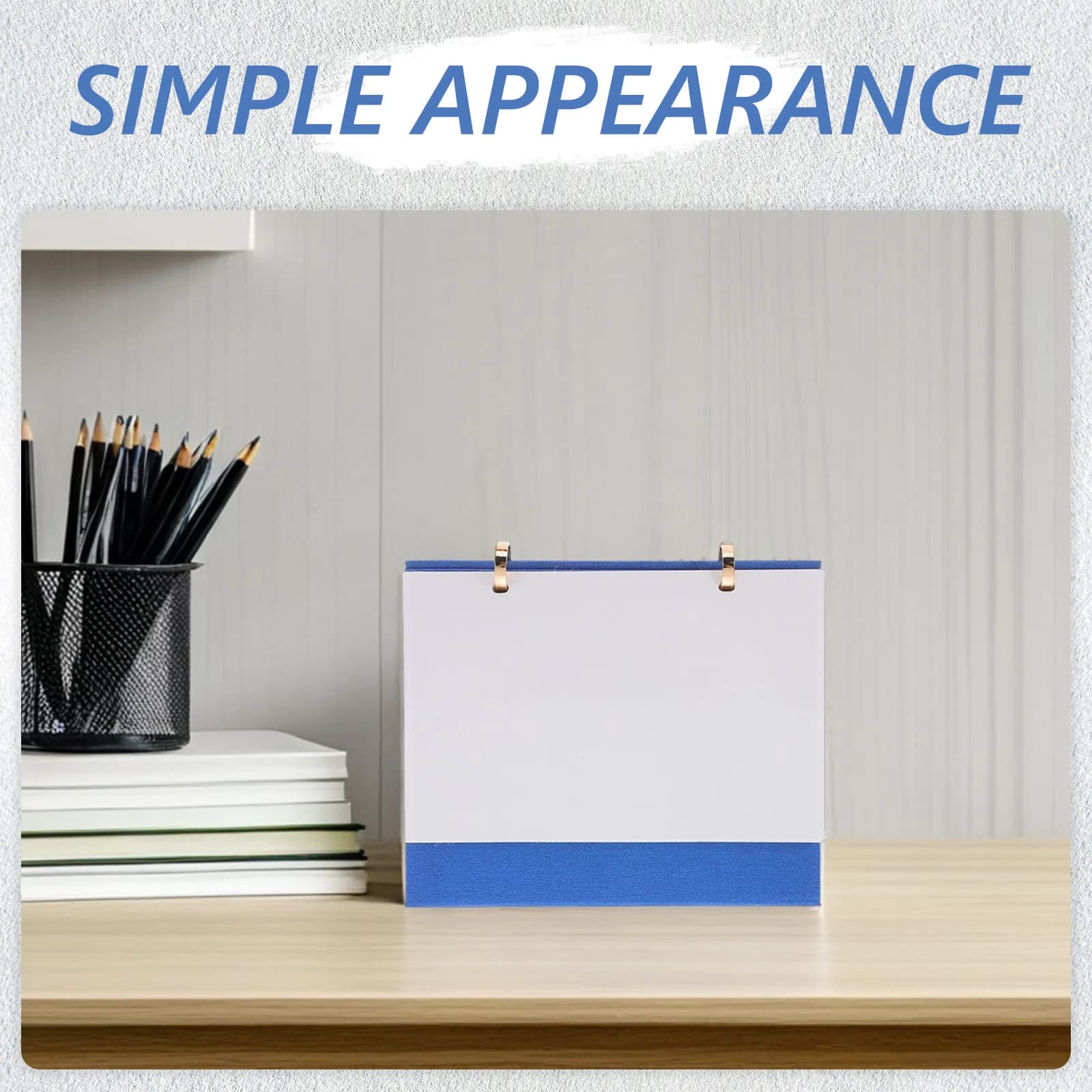 Small Desktop Flip Calendar Blank Daily Planner with Sturdy Binder Clip Perforated Cards Hard Cardstock for Sublimation Printing