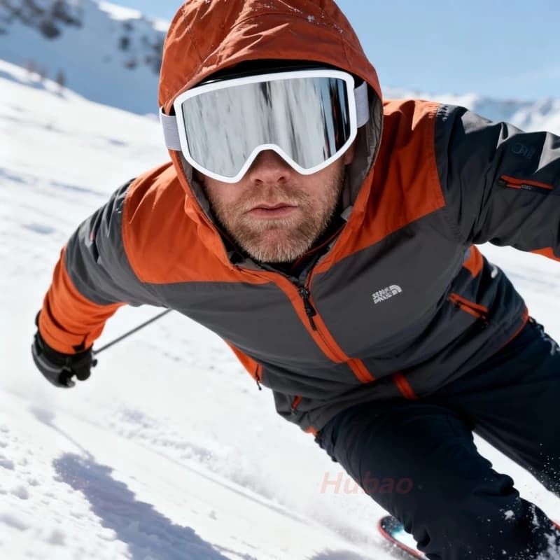 Occhiali da sci HD Lenti antiappannamento magnetiche/fibbia Protezione UV400 Uomo Donna Occhiali da sci Sport invernali Occhiali anti-impatto