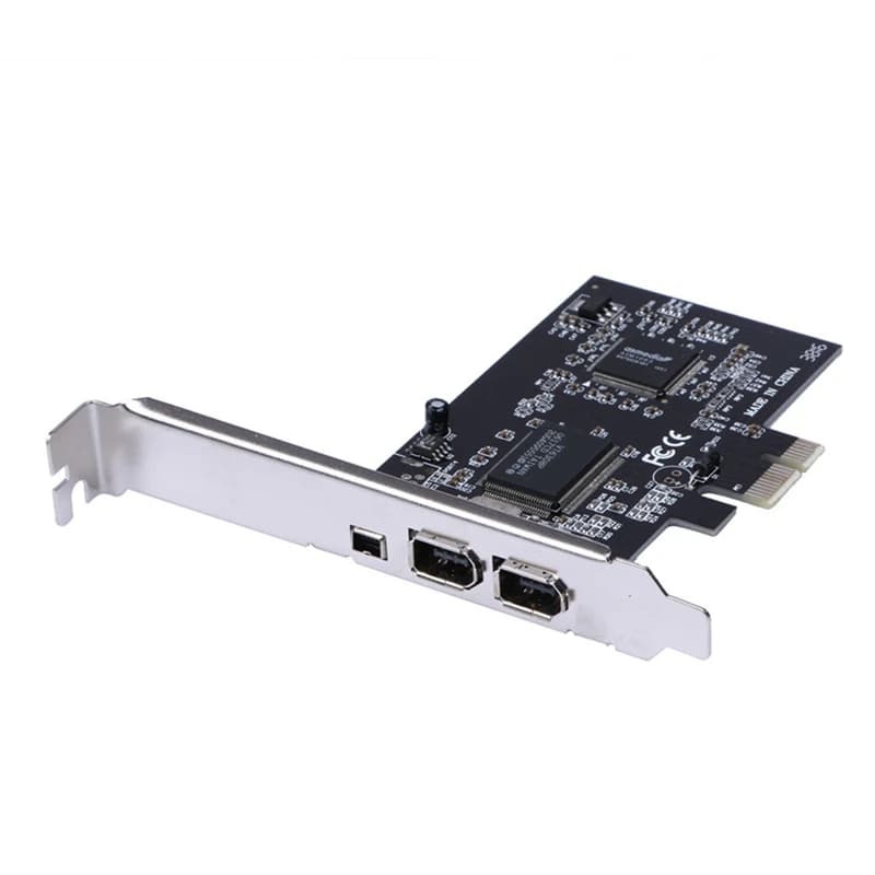 Scheda di Espansione PCI-E 1X a 16X per Acquisizione Video DV 1394 con Adattatore da 6 Pin a 4 Pin per Scheda Firewire PCIe per Computer Desktop [No.3 Elnic]