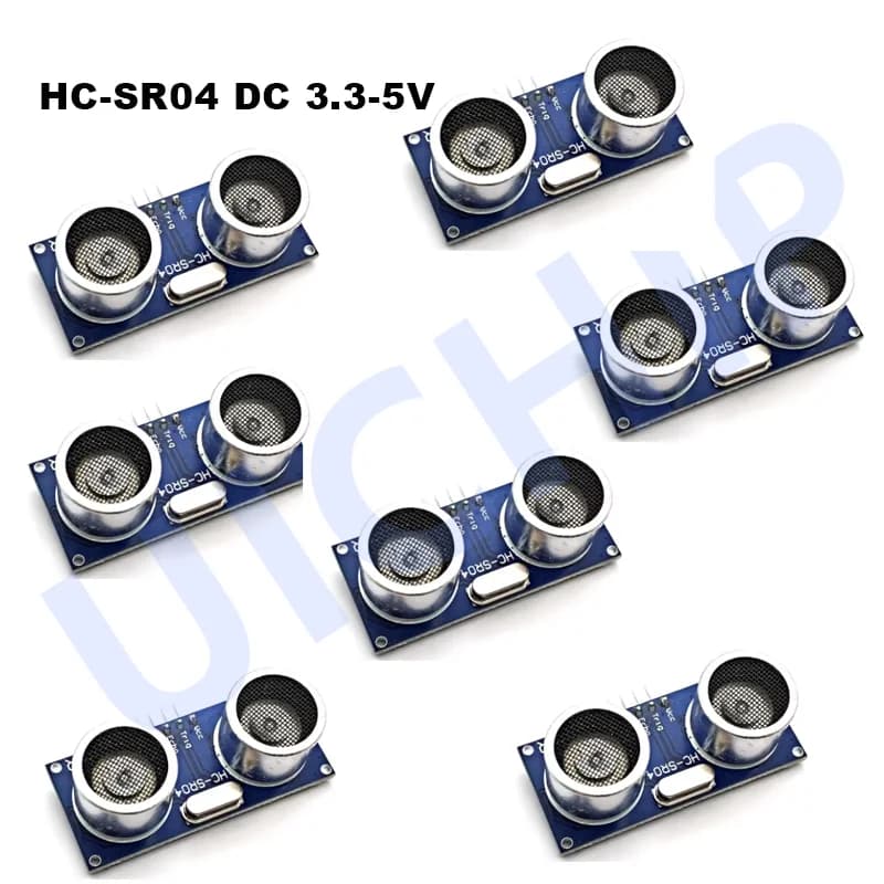 1-8PCS Modulo ad ultrasuoni HC-SR04 Sensore trasduttore di misurazione della distanza per Arduino 3-5.5V Modulo rilevatore di onde ad ultrasuoni