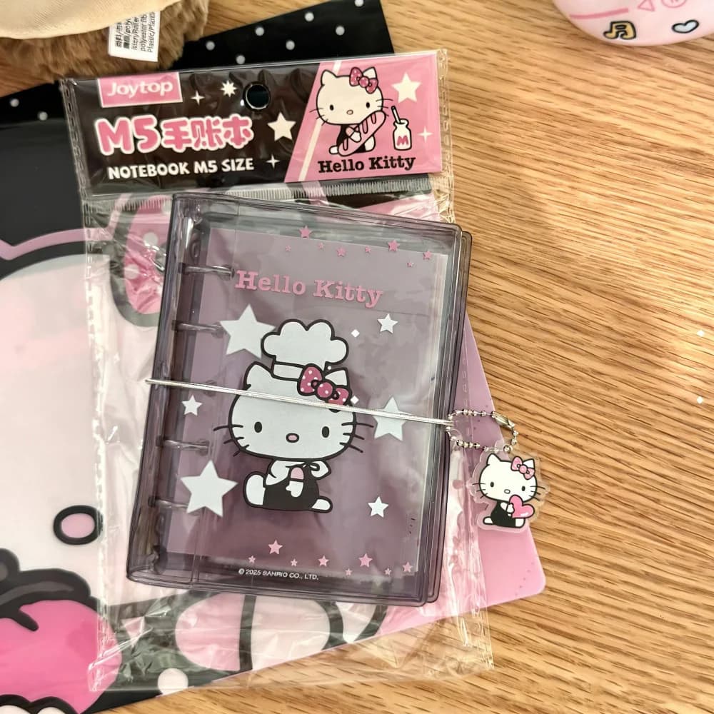 Autentici quaderni Sanrio Hello Kitty M5, quaderni portatili con fogli sfoderabili, diari, quaderni per ufficio, regali per ragazze