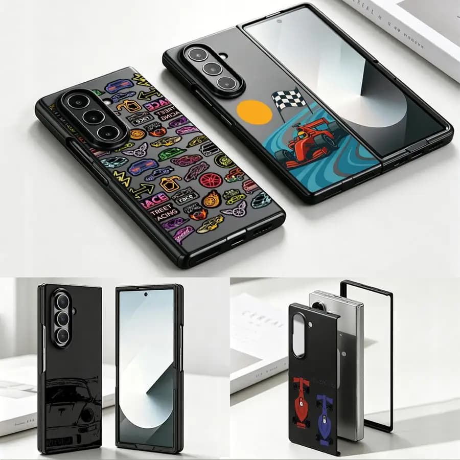 Car Sticker Set Phone Shell Case for Samsung Galaxy Z Fold 8 Ultra ZFold6 Z Fold8Ultra ZFold7 Z Fold 7 6 3 ZFold4 ZFold5
