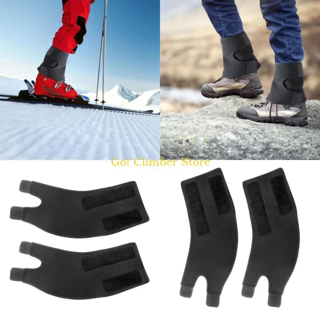 Q84C comodi gambe gambe impermeabili ghette escursionistiche ghette stivale da neve regolabili