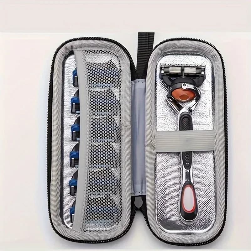 Razor Case - Portable & Multifunctional Travel Organizer for Beard and Mustache Grooming Essentials