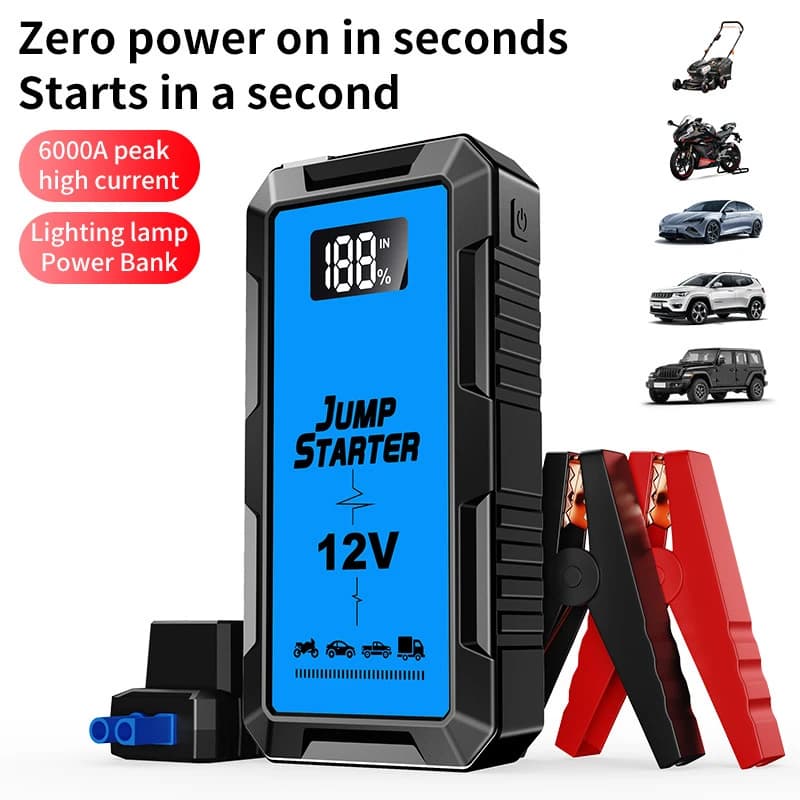 Car Start Power Bank 16000mAh Jump Starter Car Booster Batteria esterna 12V Dispositivo di avviamento per Powerbank per veicoli diesel a benzina