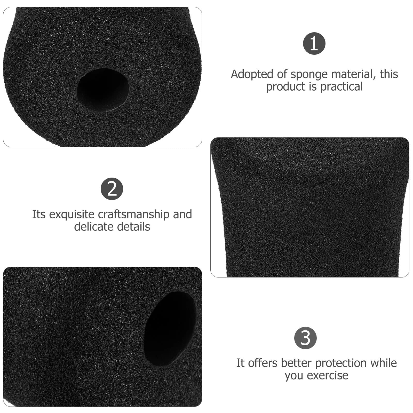 Cuscinetti in schiuma per piedi da 2 pezzi per attrezzature per esercizi Coperture resistenti Parti di ricambio per panche e rulli da palestra