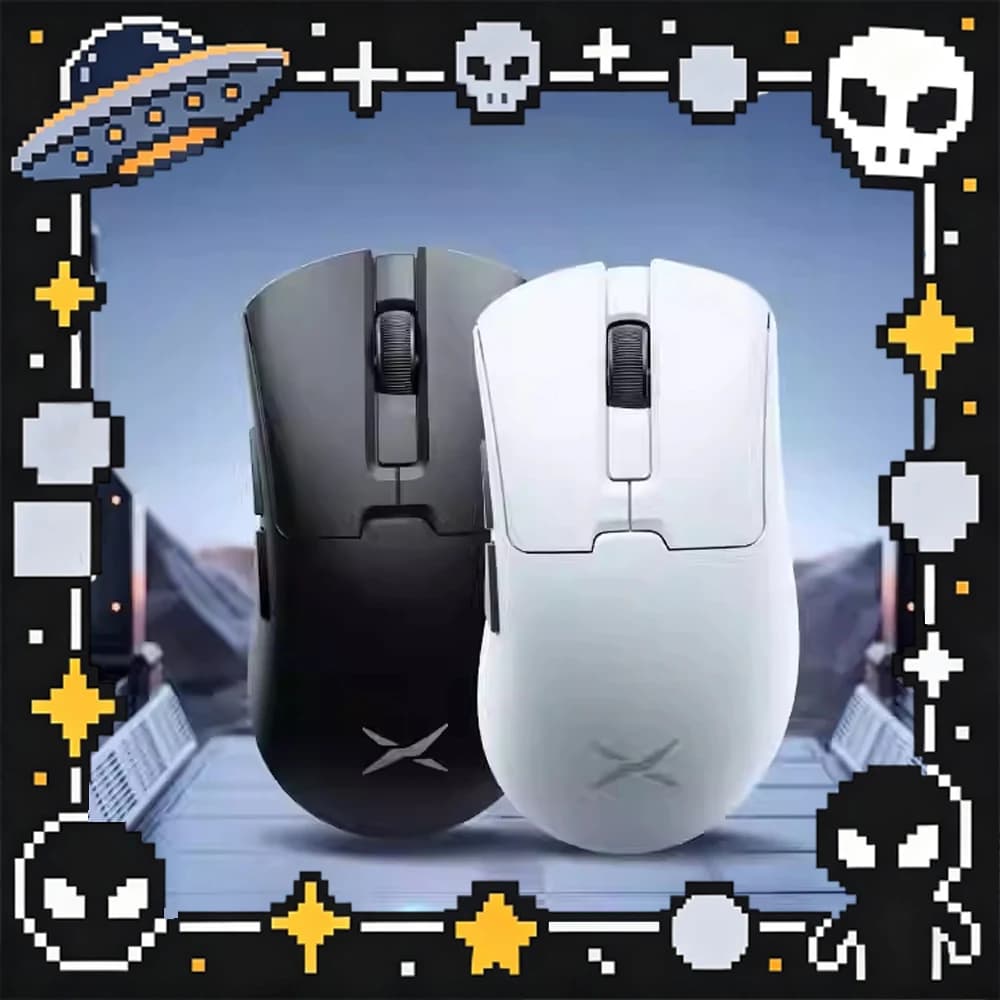 Mouse da Gaming Wireless DeLUX M900mini, Rivestimento Sensibile al Tocco 8K, Nordic52840, 45g Ultraleggero, PAW3950, Accessori PC, Regalo