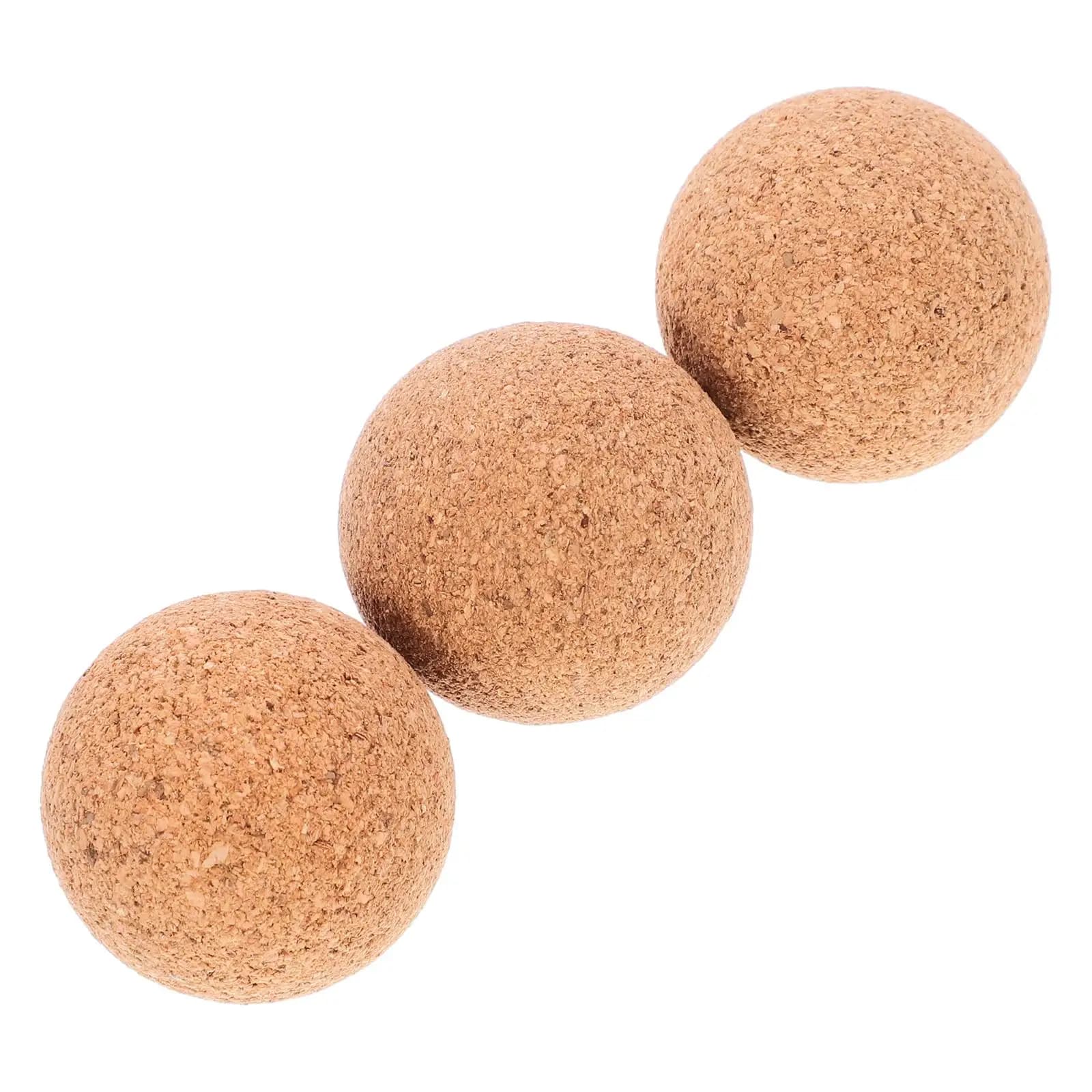 3 pezzi palloni da calcio in sughero da 32 mm mini biliardino di ricambio resistenti all'usura accessori da gioco per interni lisci perline di legno