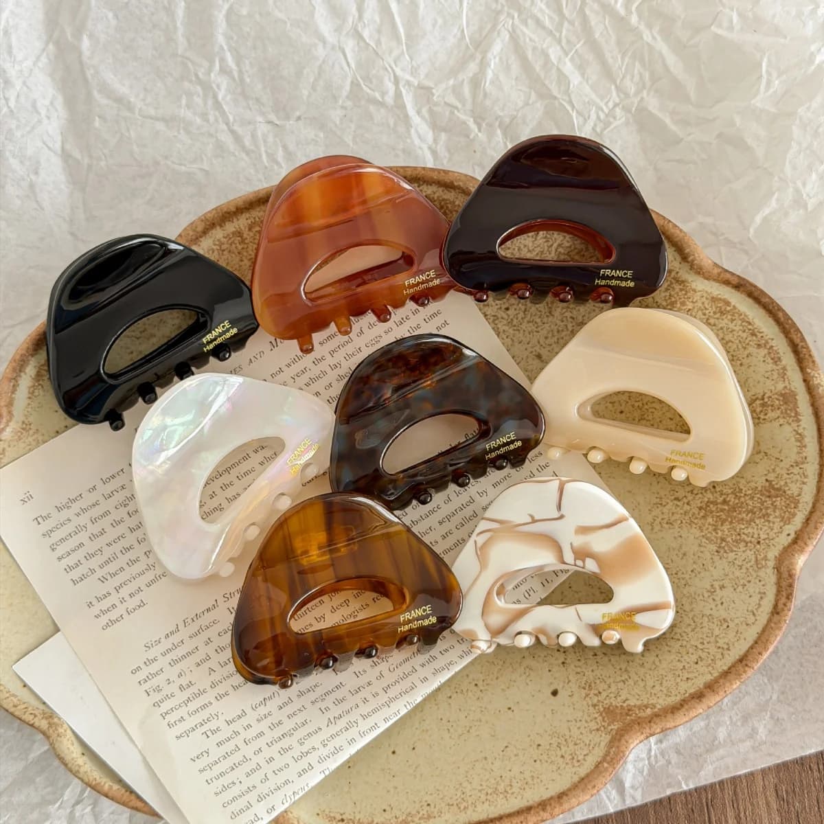 Mini fermaglio per capelli a triangolo cavo in acetato da 5 cm per donna e ragazza, accessorio dolce per capelli, mini pinza per capelli, forcina, accessorio per capelli