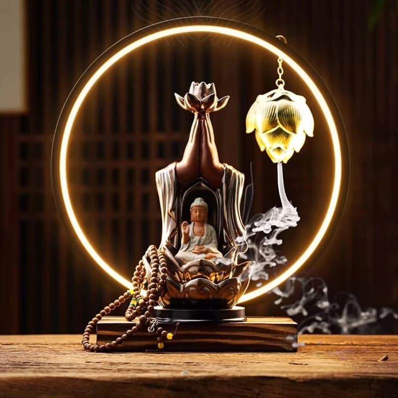 Bruciatore di incenso elettrico in ceramica per interni, stile Zen, per camera da letto, decorazione Buddha, Quemador Inciensos