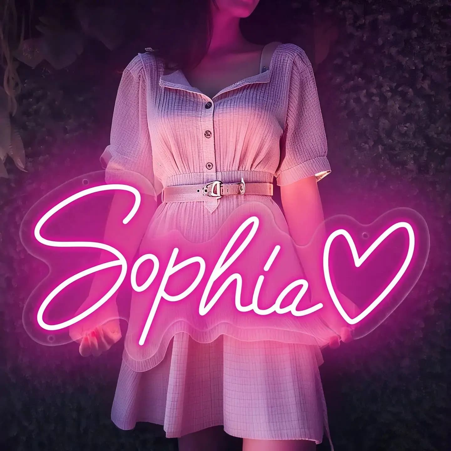 Nome personalizzato Insegna al neon Luce a led per bambini Regalo di compleanno Insegna Regalo per adolescenti Insegna al neon a led per decorazioni da parete Decorazioni per la camera da letto personalizzate