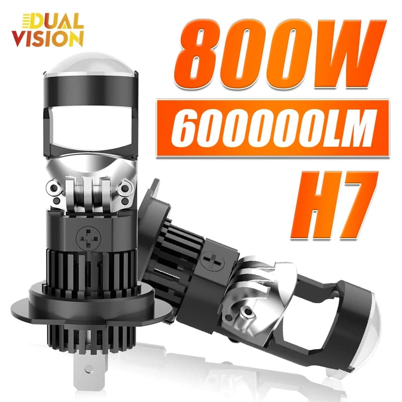 800W H7 H11 Proiettore Led Mini Lampadina 600000LM Canbus H8 H9 9005 HB3 9006 HB4 Faro Senza Fili Per Auto/Moto 12V Plug & play