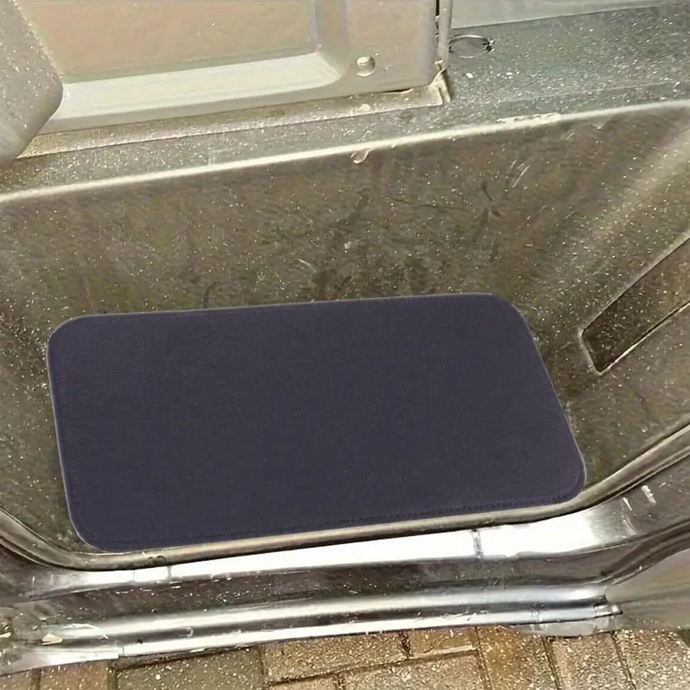 2 pezzi porta feltro tappetino auto anti sporco polvere protezione assorbente tappetino automatico resistente all'usura antiscivolo tappetino interno auto accesso T6P7