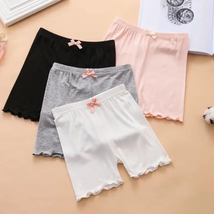 Pantaloncini Estivi di Sicurezza per Ragazze, Sottovesti in Modal Sottile Anti-Esposizione, Slip a Gamba Corta per Bambine