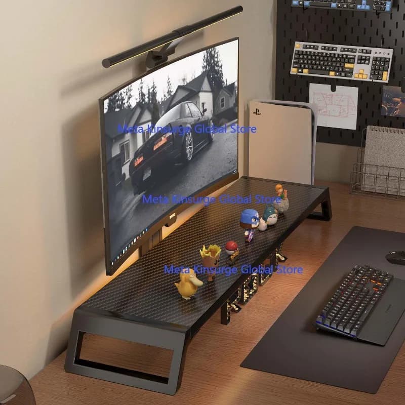 Computer Screen Heightened Riser Holder, Multi Purpose Desktop Shelf Organizer for Laptop Monitor
