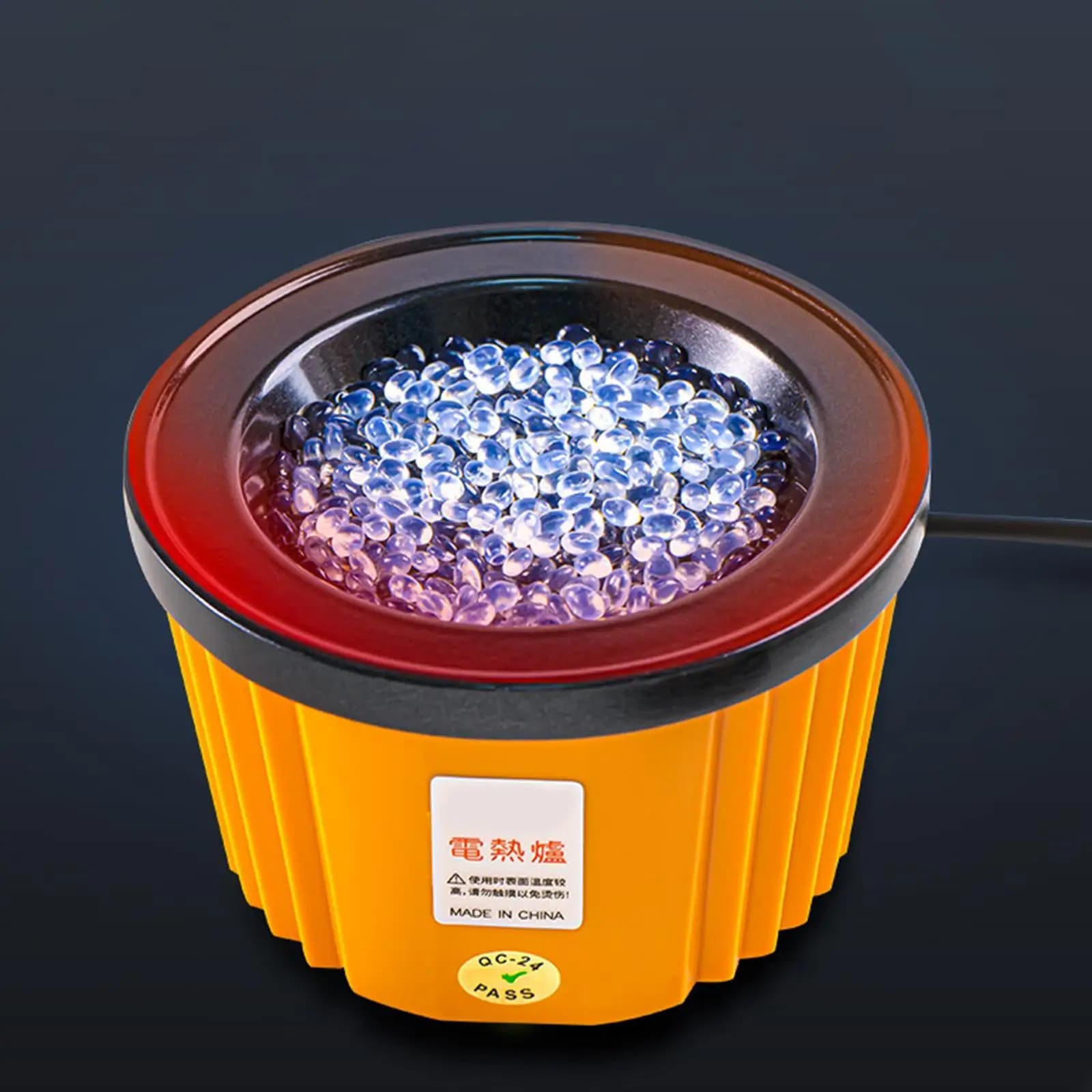 Pentola adesiva elettrica a caldo da 100 W con controllo della temperatura per artigianato/fai da te/sigillatura - Kit padella per pistola per colla a riscaldamento rapido