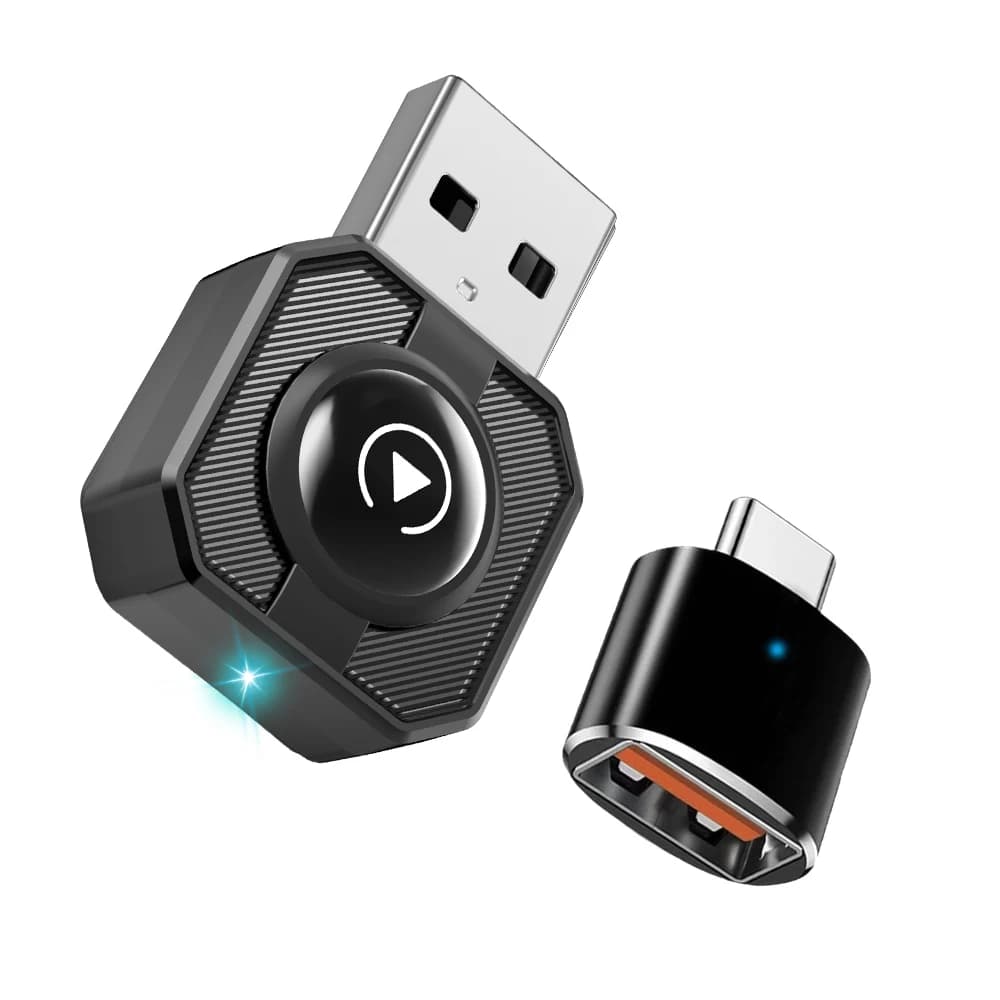 Adattatore wireless CarPlay e Android Auto per auto Smart Box 3 in 1 Plug & Play Connessione rapida a bassa latenza adatta per Toyota BMW VW