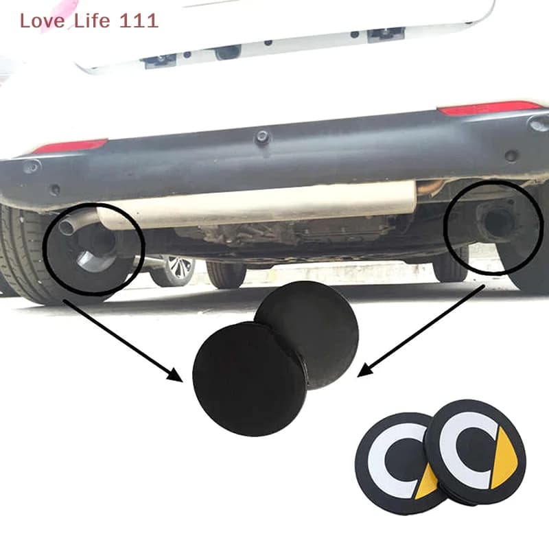 Nuovo 2PCS Posteriore Impermeabile Anti Ruggine Tubo di Scarico Punta Della Copertura Della Protezione Cap Per Smart 450 451 453 Fortwo Forfour W451 W453