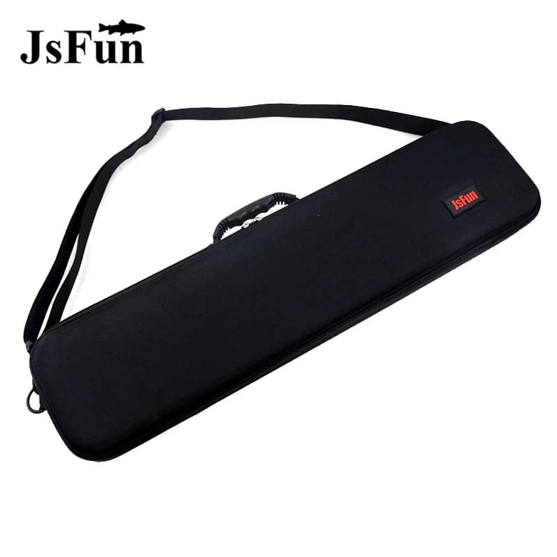 Borse da pesca all'aperto 63 cm EVA Borsa per attrezzatura da pesca antiurto Borsa portatile per canna e mulinello Custodia per asta con cinturino PJ221