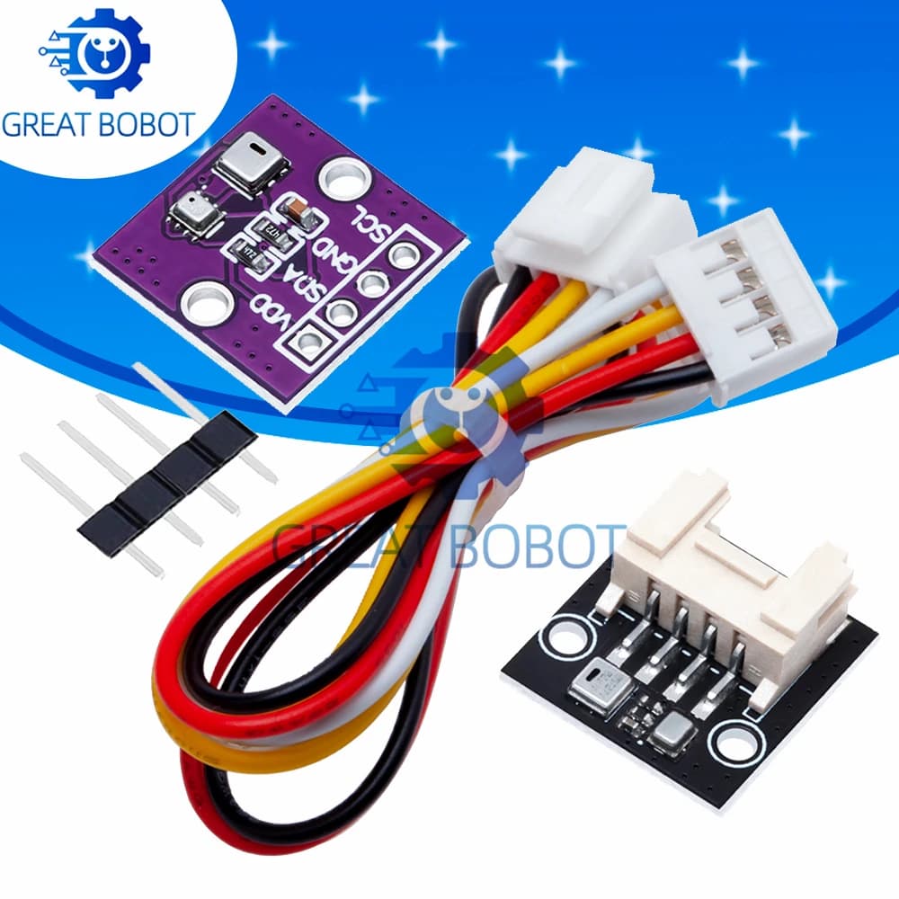 AHT20+BMP280 Integrated Digital Sensor Module, High Accuracy Temperature, Humidity & Barometric Pressure Sensor for Arduino