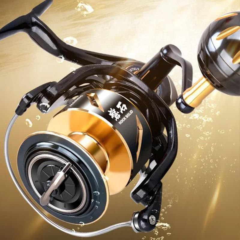 HISTAR Spinning Fishing Reel Full Aluminum Frame 8000 Series Saltwater Proof No Gap Long Cast Big Game Anchor Sea Fishing