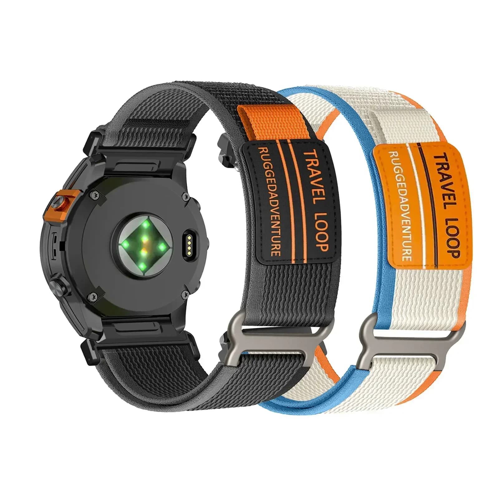 2 cinturini in nylon con velcro per Garmin Enduro 3/Enduro 2/Enduro 1, cinturino Garmin Descent Mk3/Mk3i/Mk2i/Mk2/Mk1 per uomo e donna
